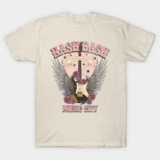 Vintage Nash Bash Nashville Tennesee Guitar and Roses T-Shirt